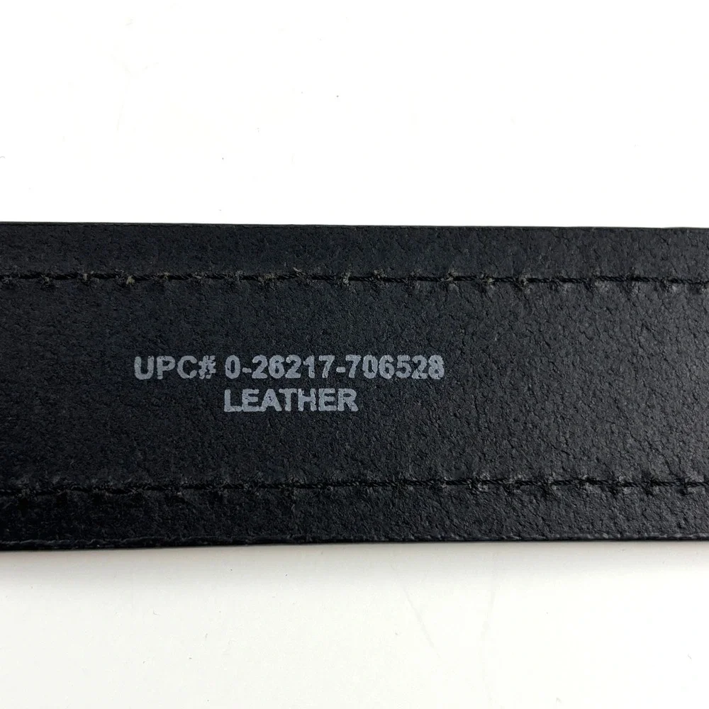 Dickies Leather Belt Mens 34 Black Matte Buckle Workwear 11GD020030